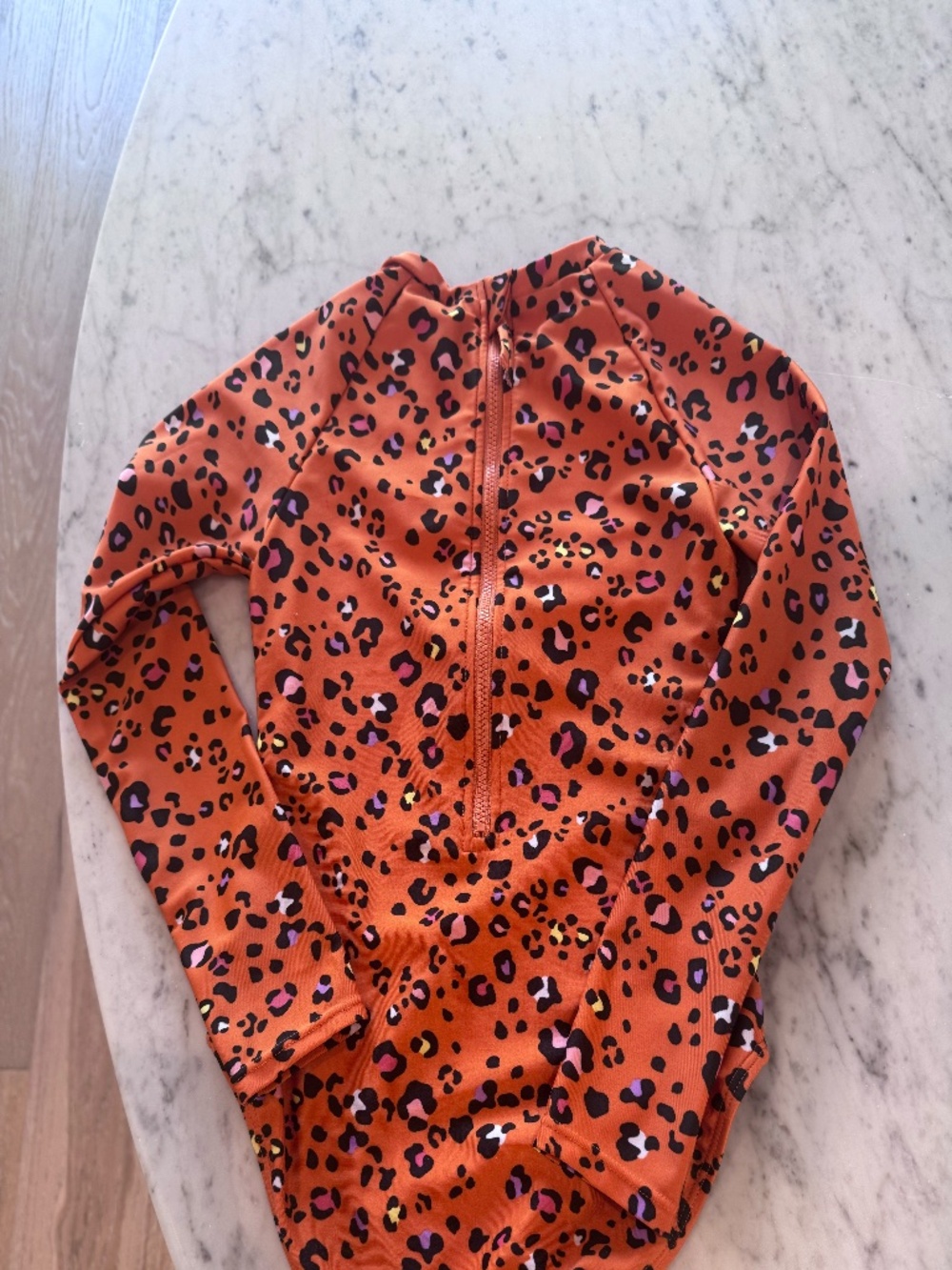 Girl One Piece Swimsuit Cheetah Print